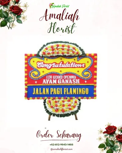 Bunga Papan Congratulation di Gapura
